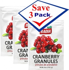 Badia Cranberry Granules 6 oz Pack of 3